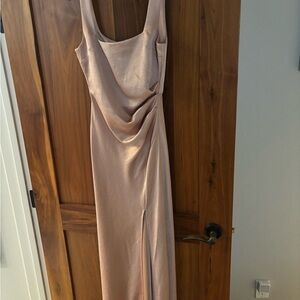 Bec & Bridge Elegant Sleeveless Dress in Soft Pink